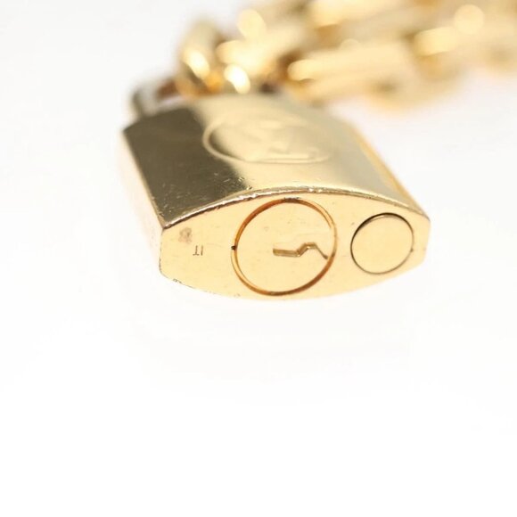 LOUIS VUITTON Necklace LV Edge Chain Cadena GP Necklace Gold - Picture 15 of 16